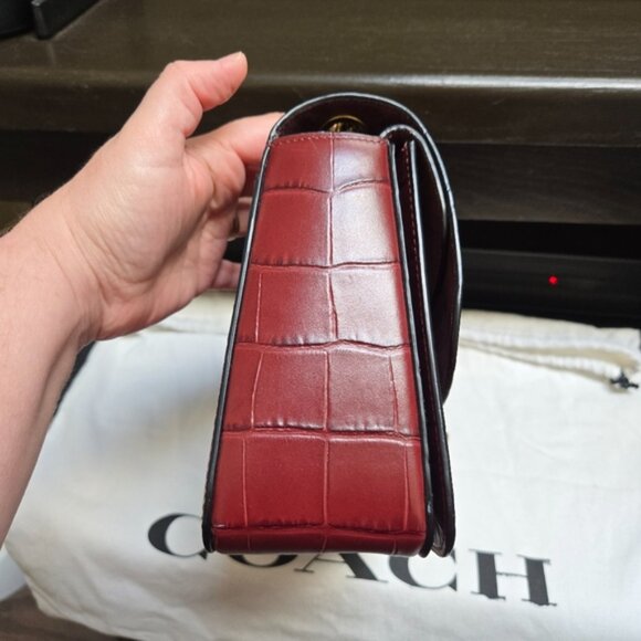 Coach Madison C6288 Shoulder Bag Wine Burgundy - Picture 8 of 14